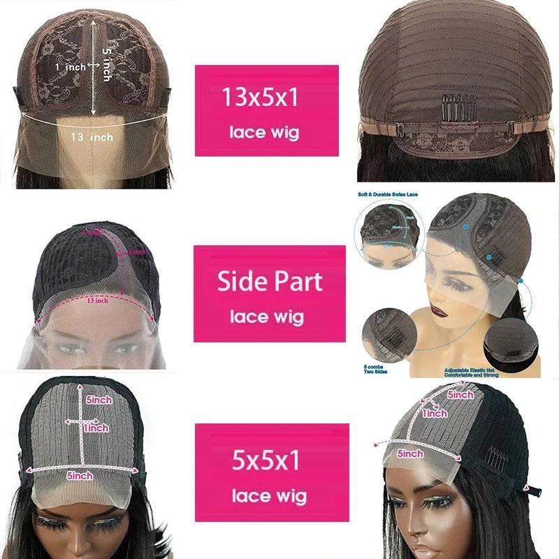 Inner Buckle Straight Lace Front Human Hair Layered Pre Plucked