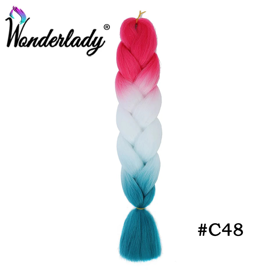 Synthetic Braiding Hair Extensions Packs Ombre Braiding Hair