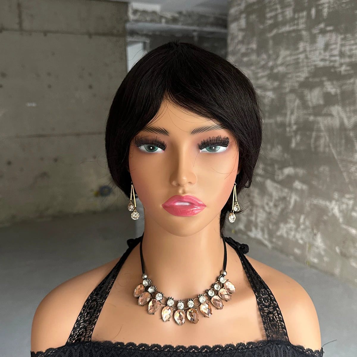 Short Pixie Straight Human Hair Wig