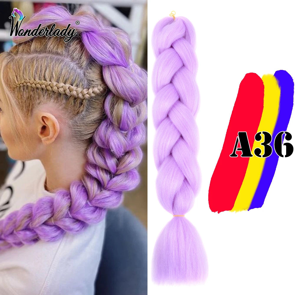 Synthetic Braiding Hair Extensions Packs Ombre Braiding Hair