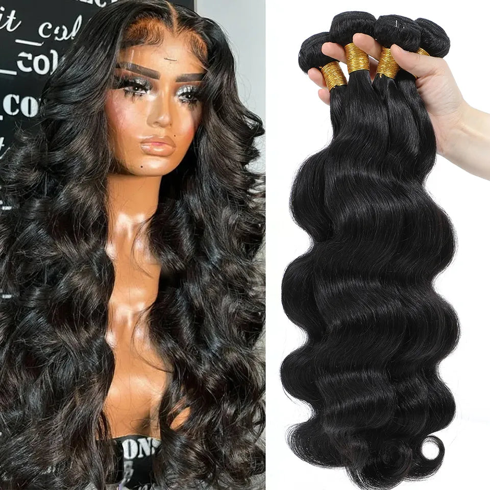 Showcase of loose deep wave Peruvian human hair styled in various ways, demonstrating its versatility and premium quality.