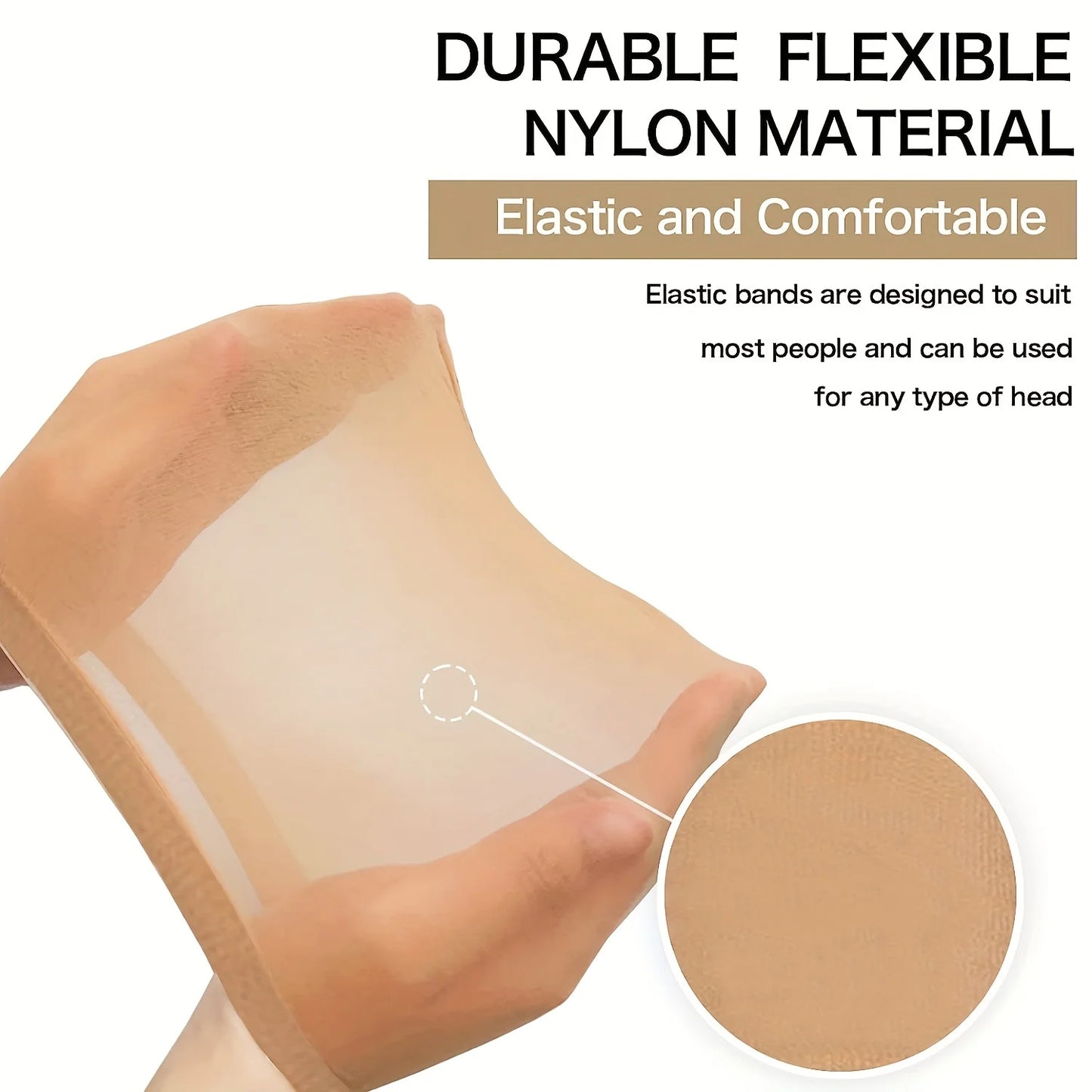 20pcs HD Elastic Breathable Invisible Wig Caps