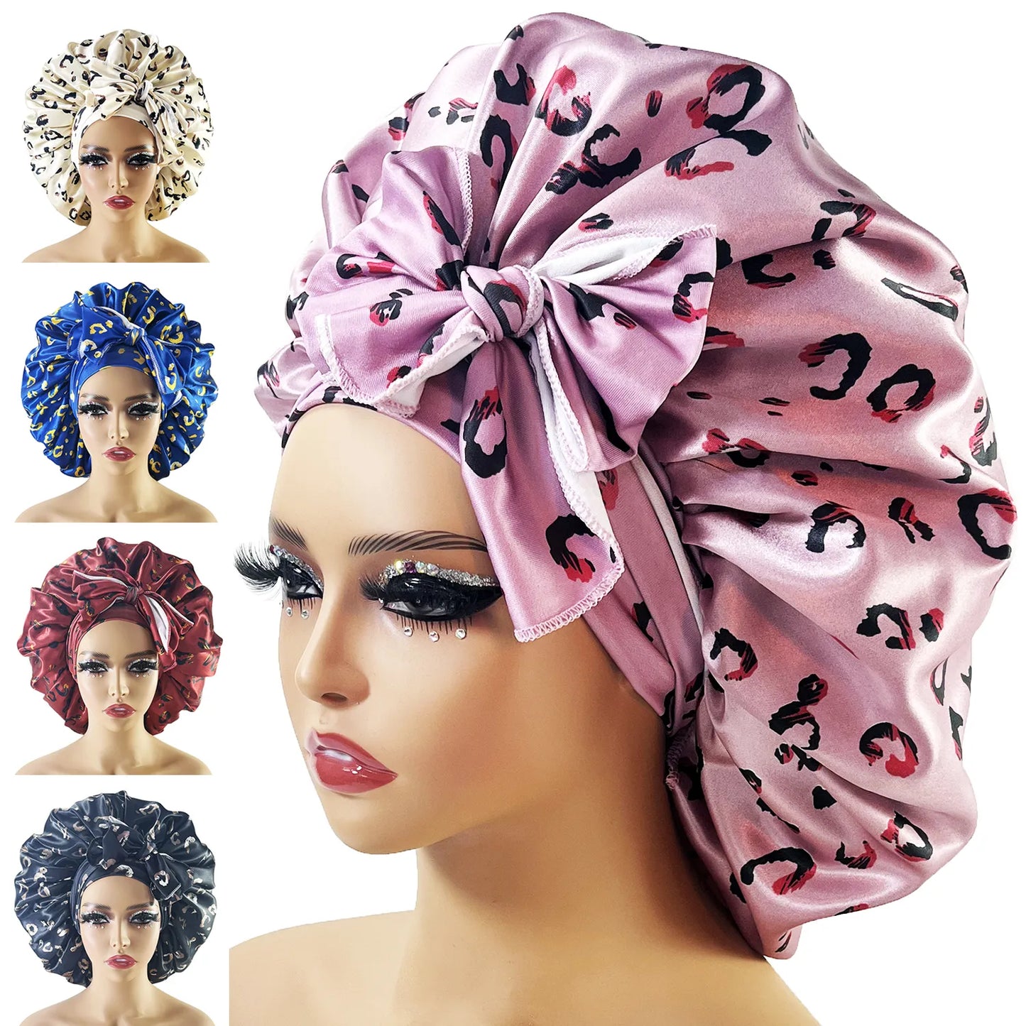 Satin Bonnet Silk Night Sleeping Cap