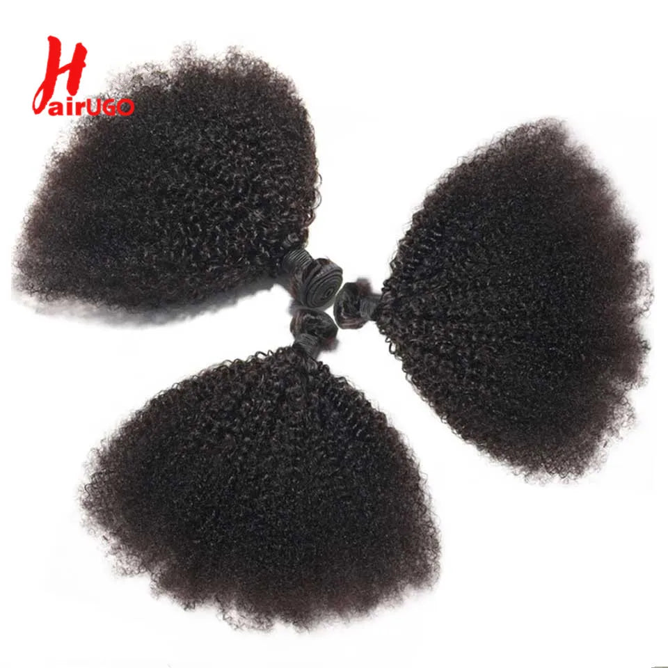 Afro Kinky Curly Bundles Brazilian Human Hair Bundles Deal 8-28" Hair Extensions Curly