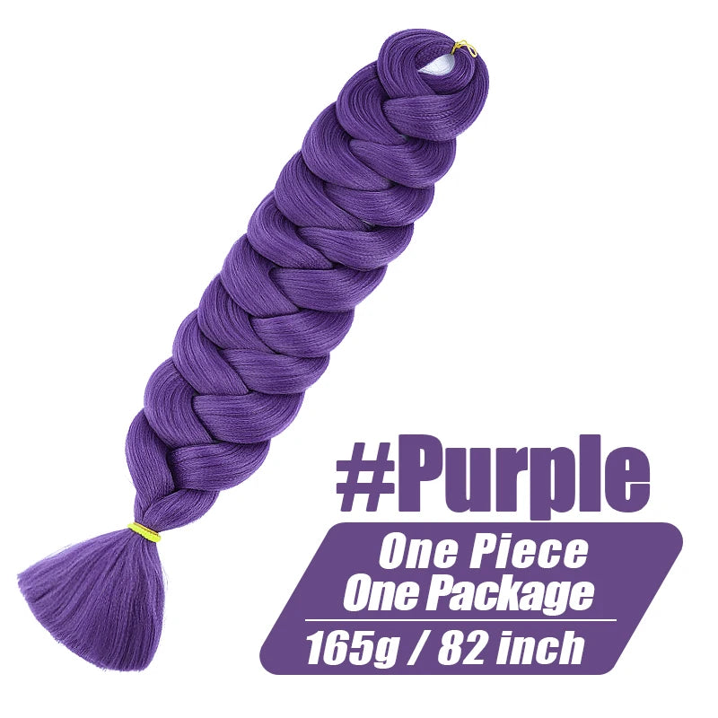 82 Inch Xpression Jumbo Braiding Hair Pre Stretched Synthetic Hair Extensions