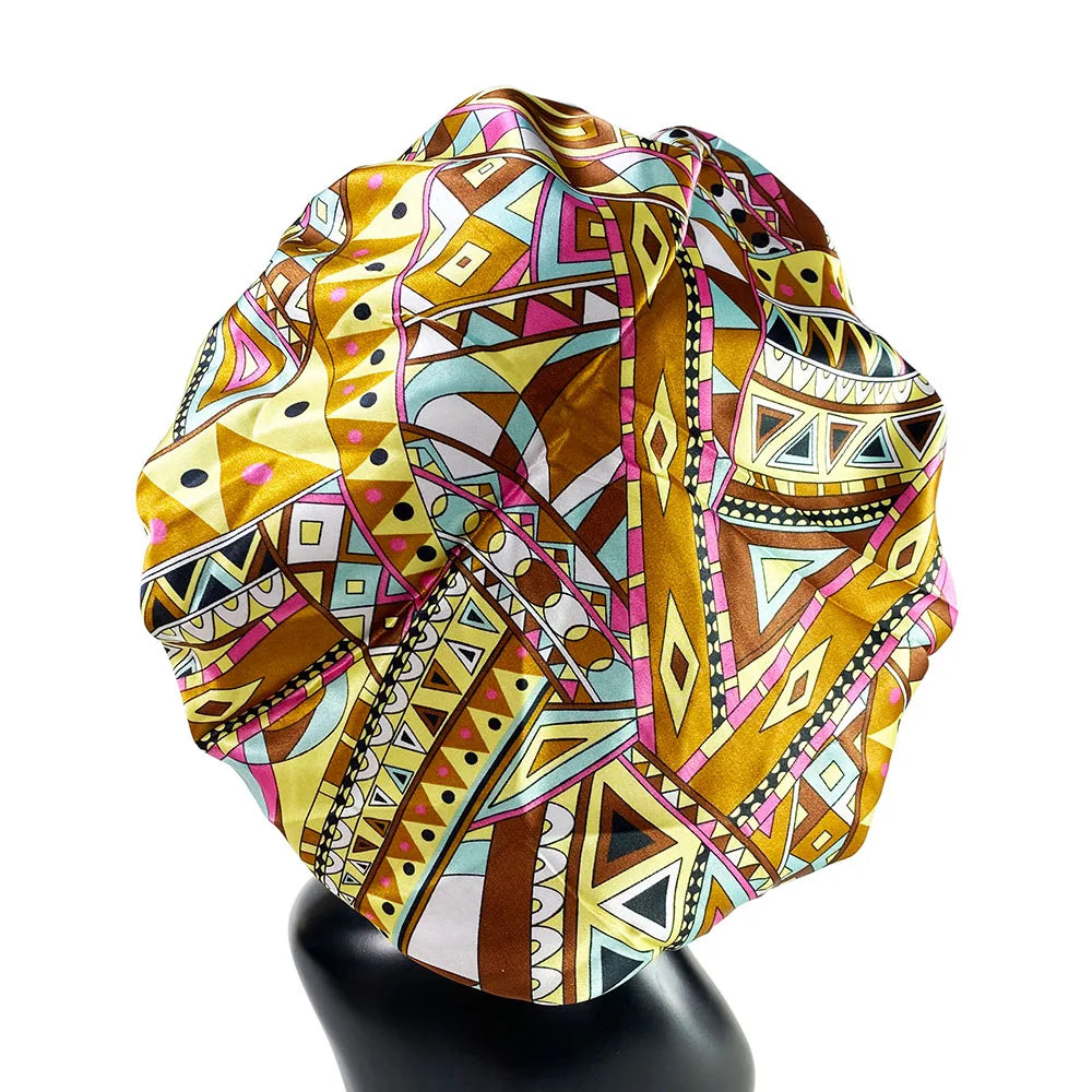 Women Satin Bonnet Cap