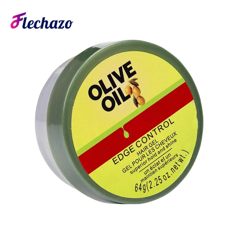 Edge Control Wax Strong Hold Non-Greasy Edge Smoother Olive Oil Gel Edge Control Water-Based Pomade