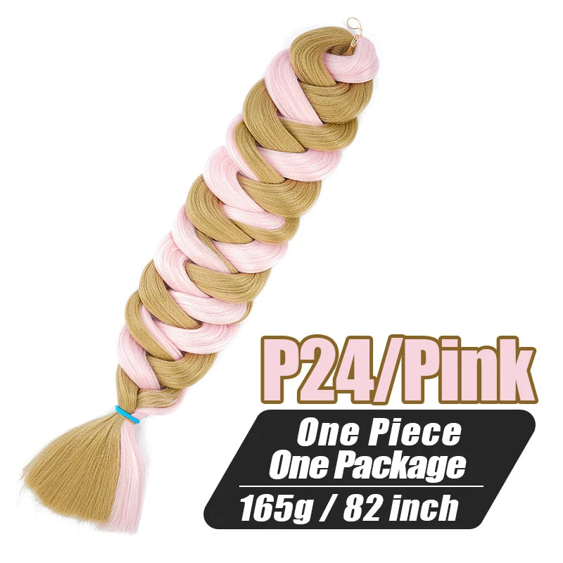 82 Inch Xpression Jumbo Braiding Hair Pre Stretched Synthetic Hair Extensions