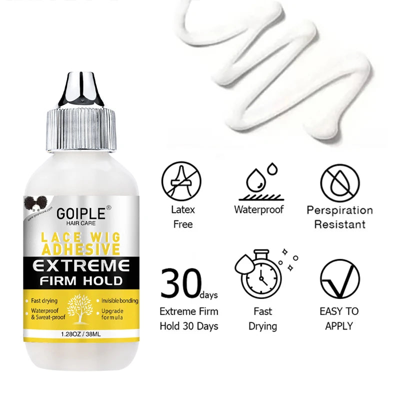Extra Hold Invisible Wig Glue Front Lace Bond Waterproof Adhesive Edge Control Finishing Pomade Hair Flyaways Wax Stick