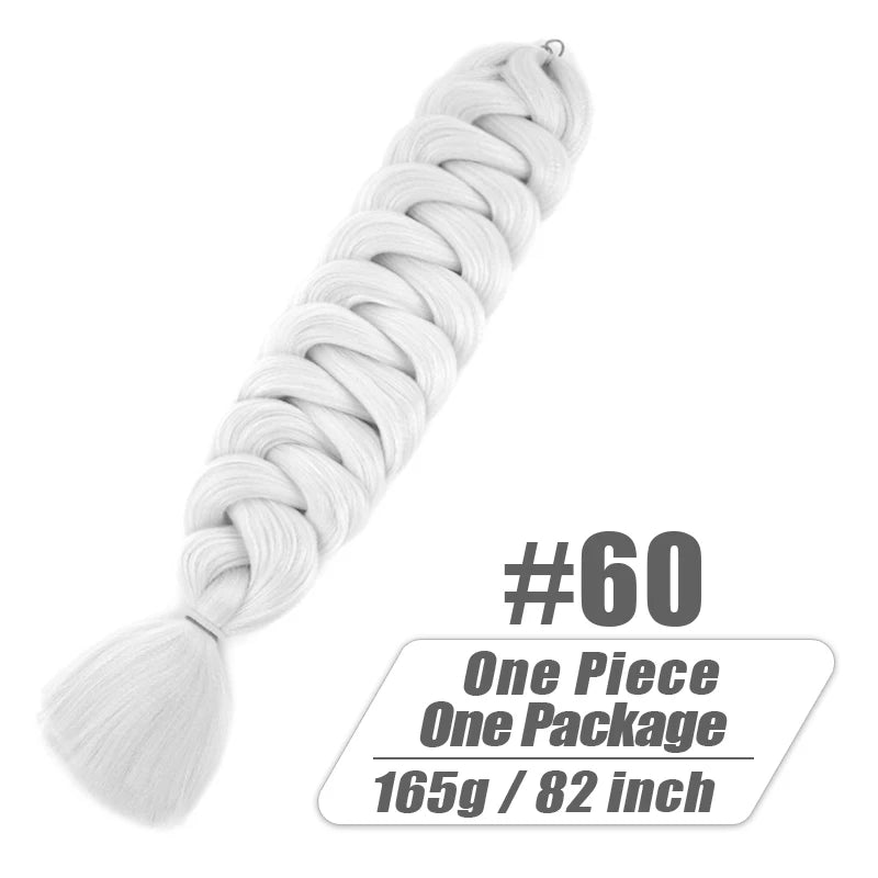 82 Inch Xpression Jumbo Braiding Hair Pre Stretched Synthetic Hair Extensions