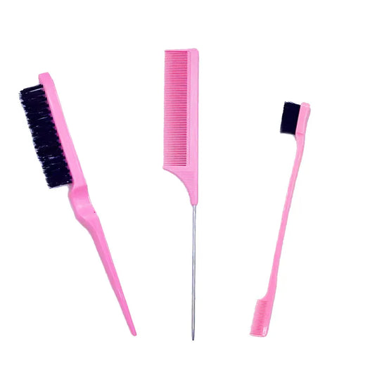 3pcs/lot Double Sided Edge Control Hair Comb Hair Styling Hair Brush Accessories Comb Styling Parting