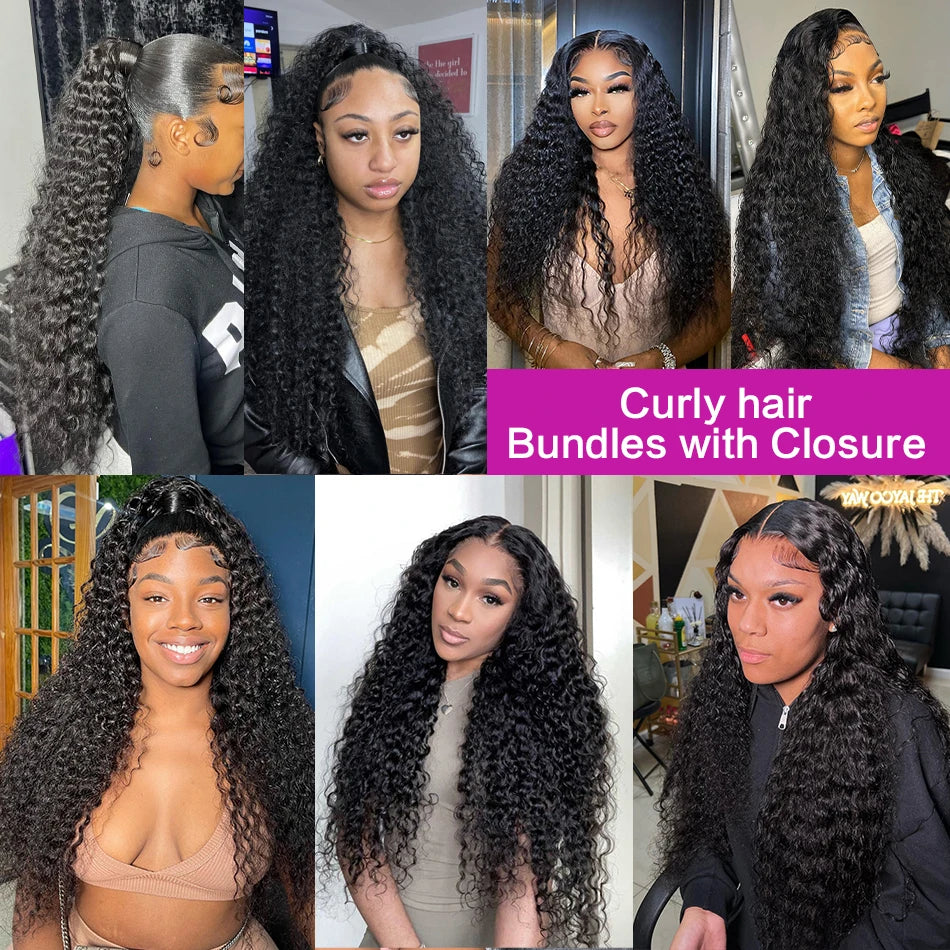 Loose Deep Wave Human Hair Bundles Remy Hair Raw Virgin Hair Extensions Brazilian