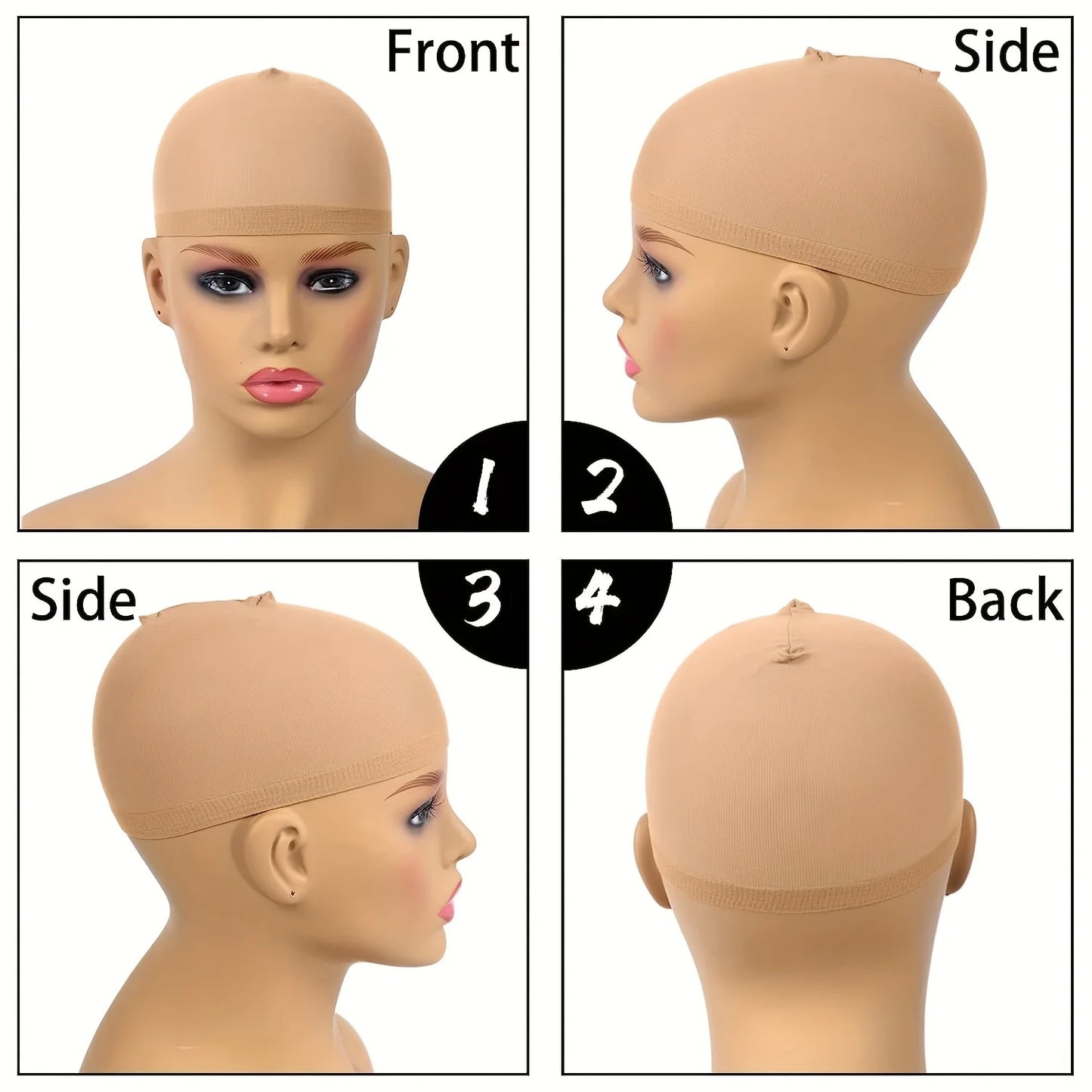 20pcs HD Elastic Breathable Invisible Wig Caps