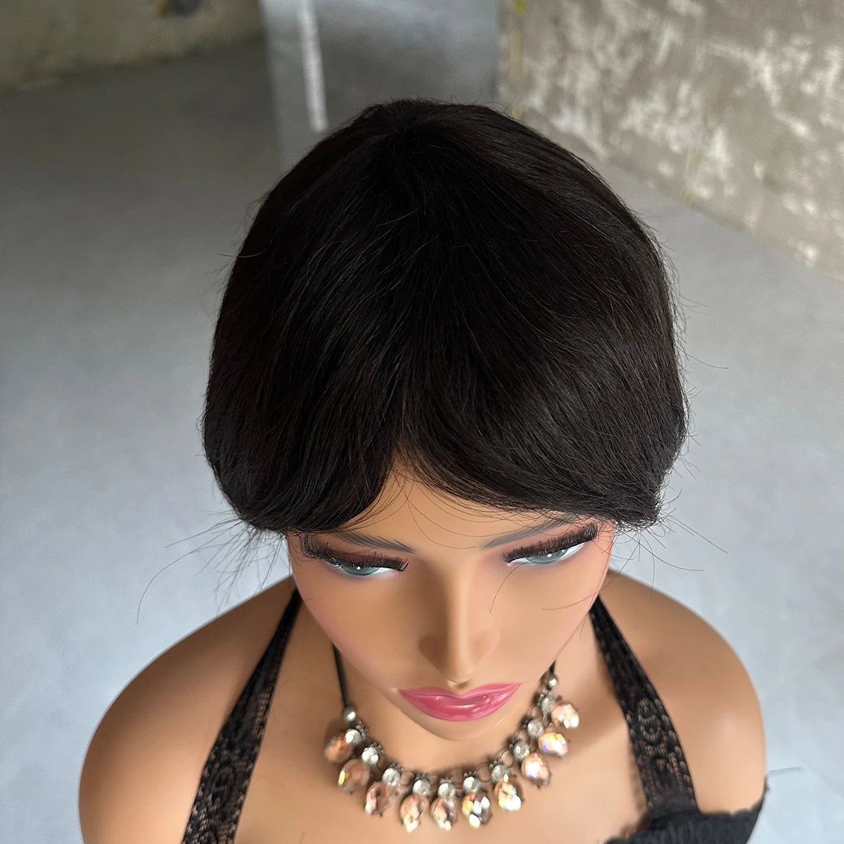 Short Pixie Straight Human Hair Wig
