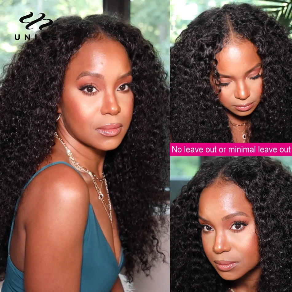 Curly Hair V Part Wig
